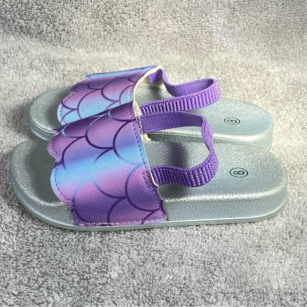 Girls‎ Size 8 Sandal’s Shoes Purple Slip On